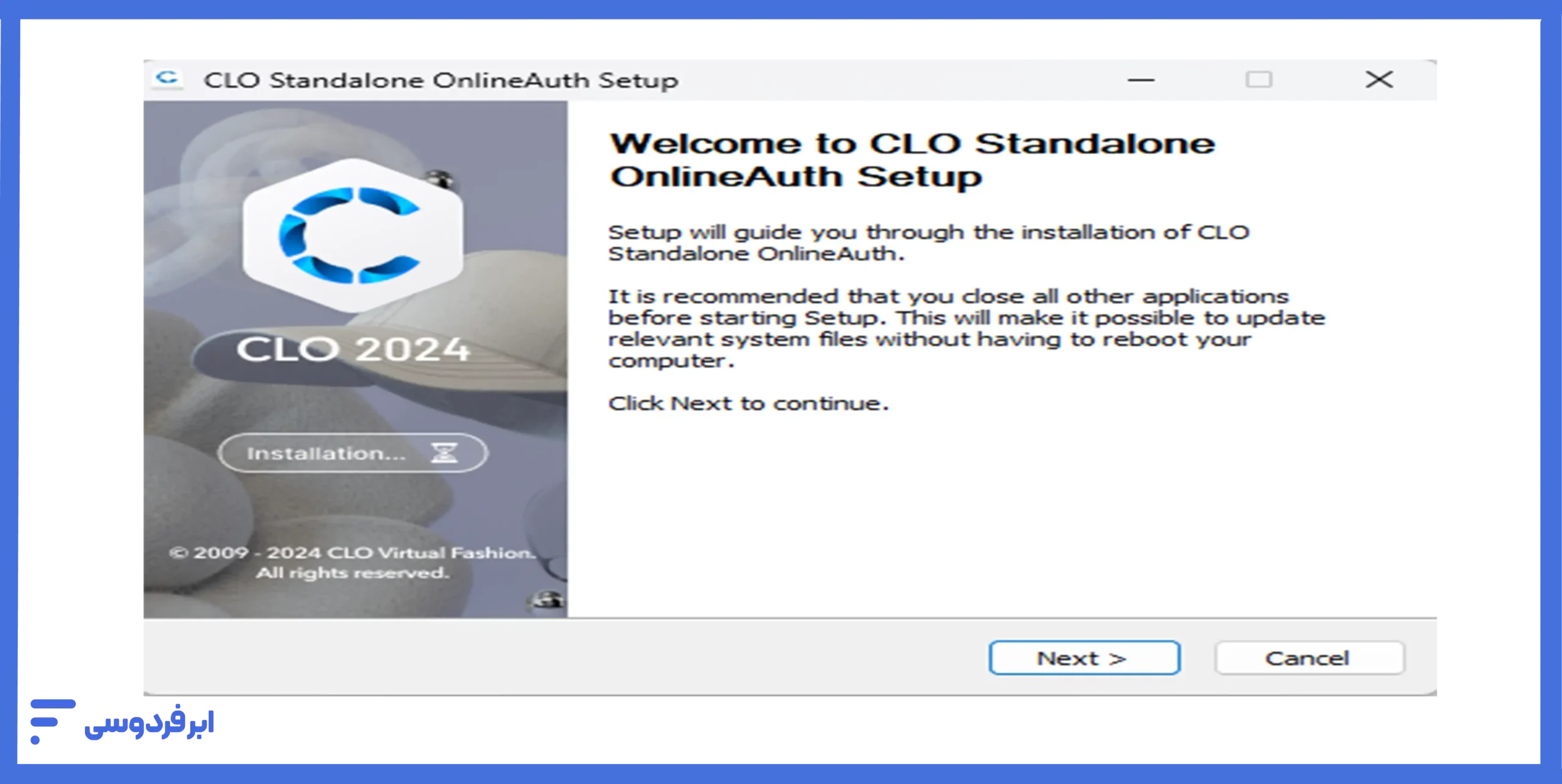 مراحل نصب نرم افزار clo3d