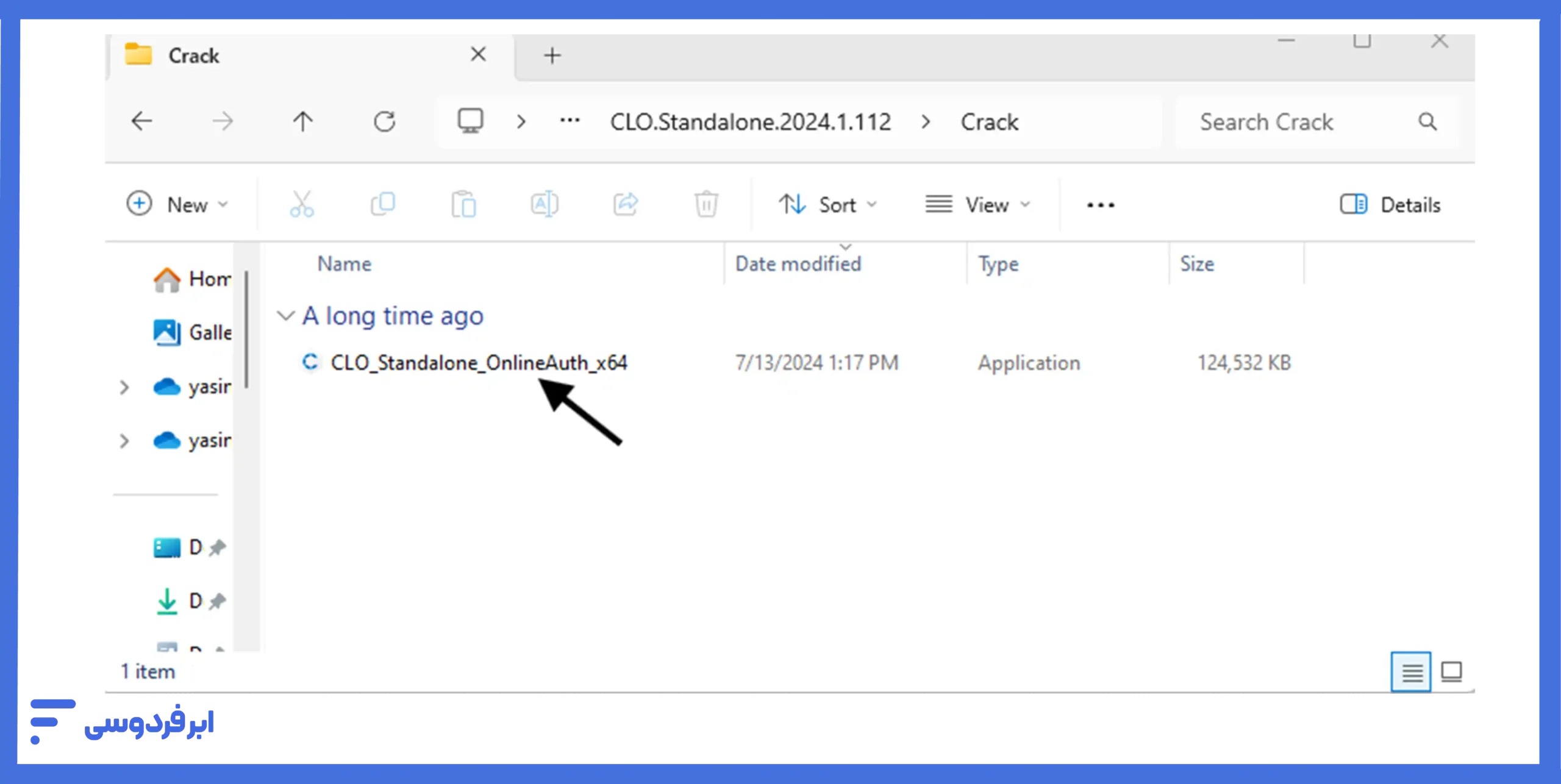 کپی فایل کرک کلوتریدی