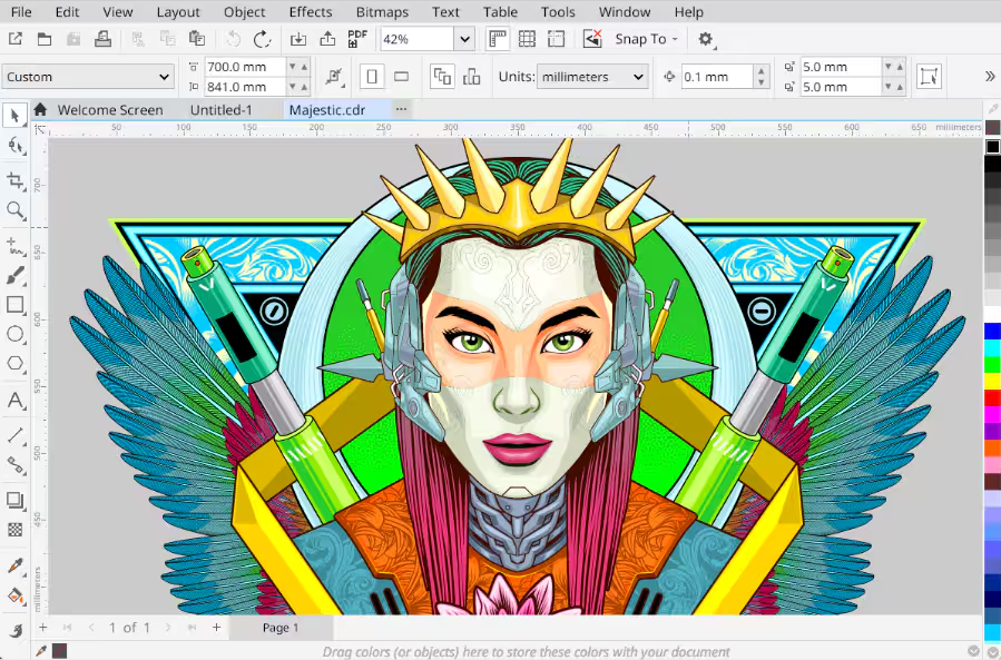 کورل دراو (CorelDRAW) چیست و چه کاربردهایی دارد؟ مفهوم بردار در کورل دراو چیست