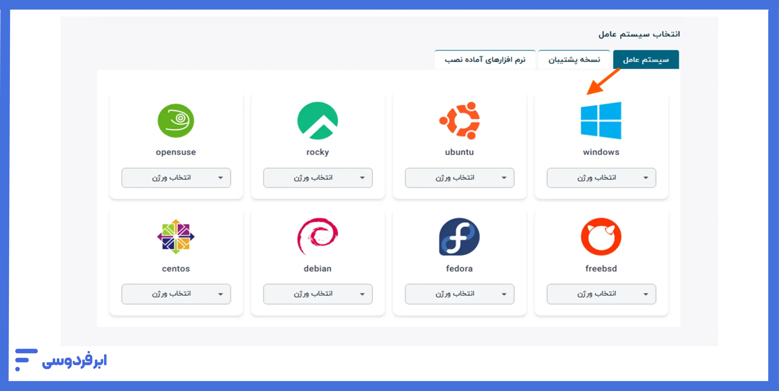 انتخاب سیستم عامل برای ساخت گرافیک ابری