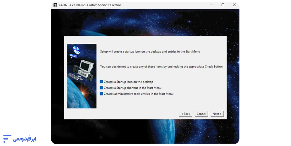 نصب کتیا | آموزش گامبهگام در ویندوز ۱۰، ۱۱ و ۷ تنظیم shortcuts