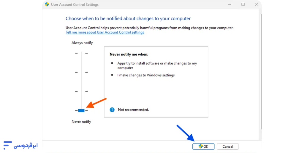 نصب ویژوال بیسیک (Visual Basic)؛ راهنمای نسخه ۶ و داتنت غیرفعال کردن موقت UAC برای نصب ویژوال بیسیک