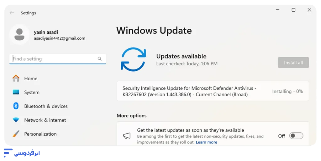 افزایش سرعت ویندوز 11؛ راهنمای جامع بهینهسازی و رفع کندی سیستم نصب آپدیتهای موردنیاز