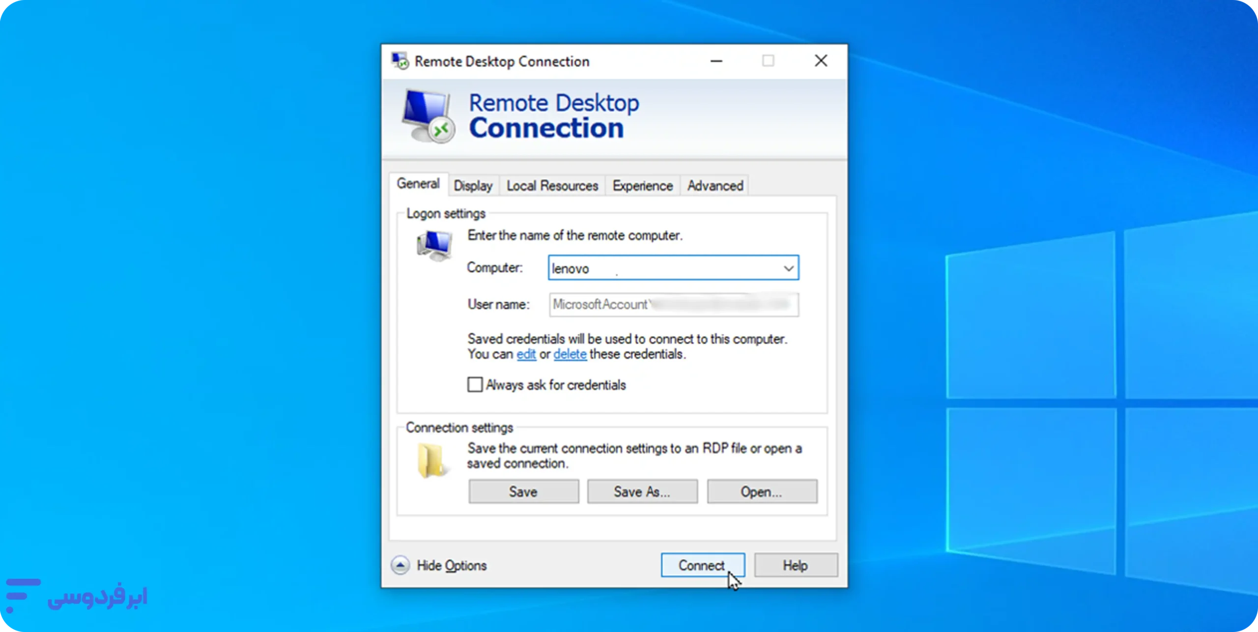 نرم افزار ریموت دسکتاپ ویندوز