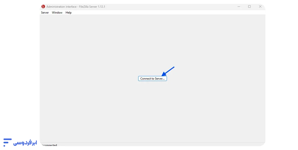 آموزش استفاده از فایلزیلا (سرورهای ویندوز و لینوکس) انتخاب Connect to server