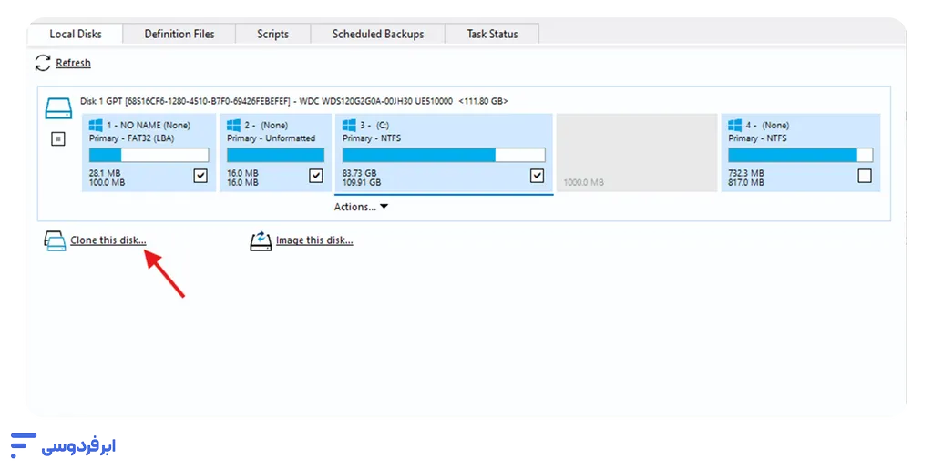 انتقال ویندوز به SSD (آموزش تصویری و گامبهگام) انتخاب درایور برای انتقال ویندوز به ssd