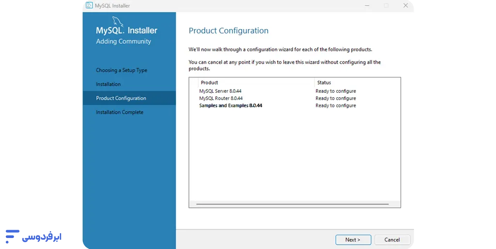 نصب mysql؛ راهنمای جامع راهاندازی در ویندوز، لینوکس و مک ادامه مراحل نصب mysql