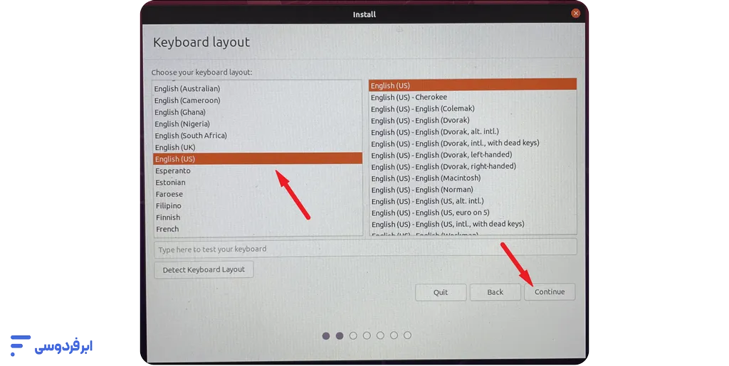 نصب لینوکس در کنار ویندوز (آموزش گامبهگام Dual Boot) تنظیم زبان و کیبورد لینوکس