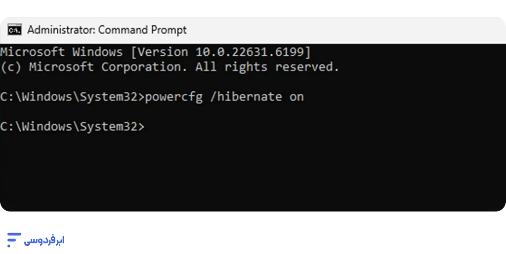 نصب لینوکس در کنار ویندوز (آموزش گامبهگام Dual Boot) فعال کردن قابلیت Hibernate