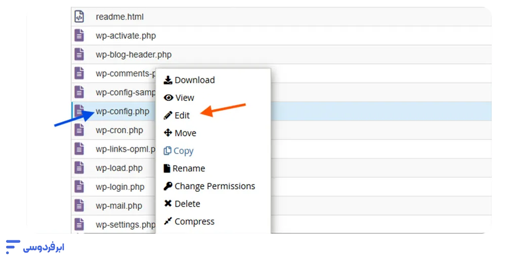 نصب SSL در وردپرس – آموزش کامل فعالسازی HTTPS بازکردن wp-config.php برای ویرایش