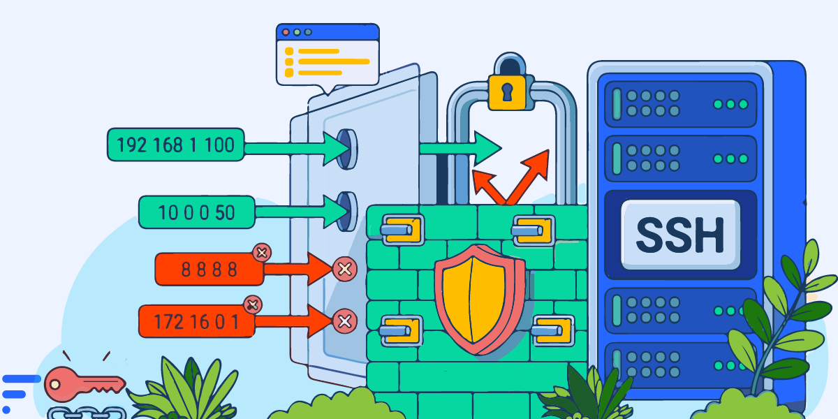 آموزش محدود کردن IP برای SSH (دسترسی فقط برای IP خاص) محدود کردن IP برای SSH